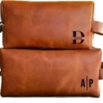 Personalized Leather Toiletry Bag