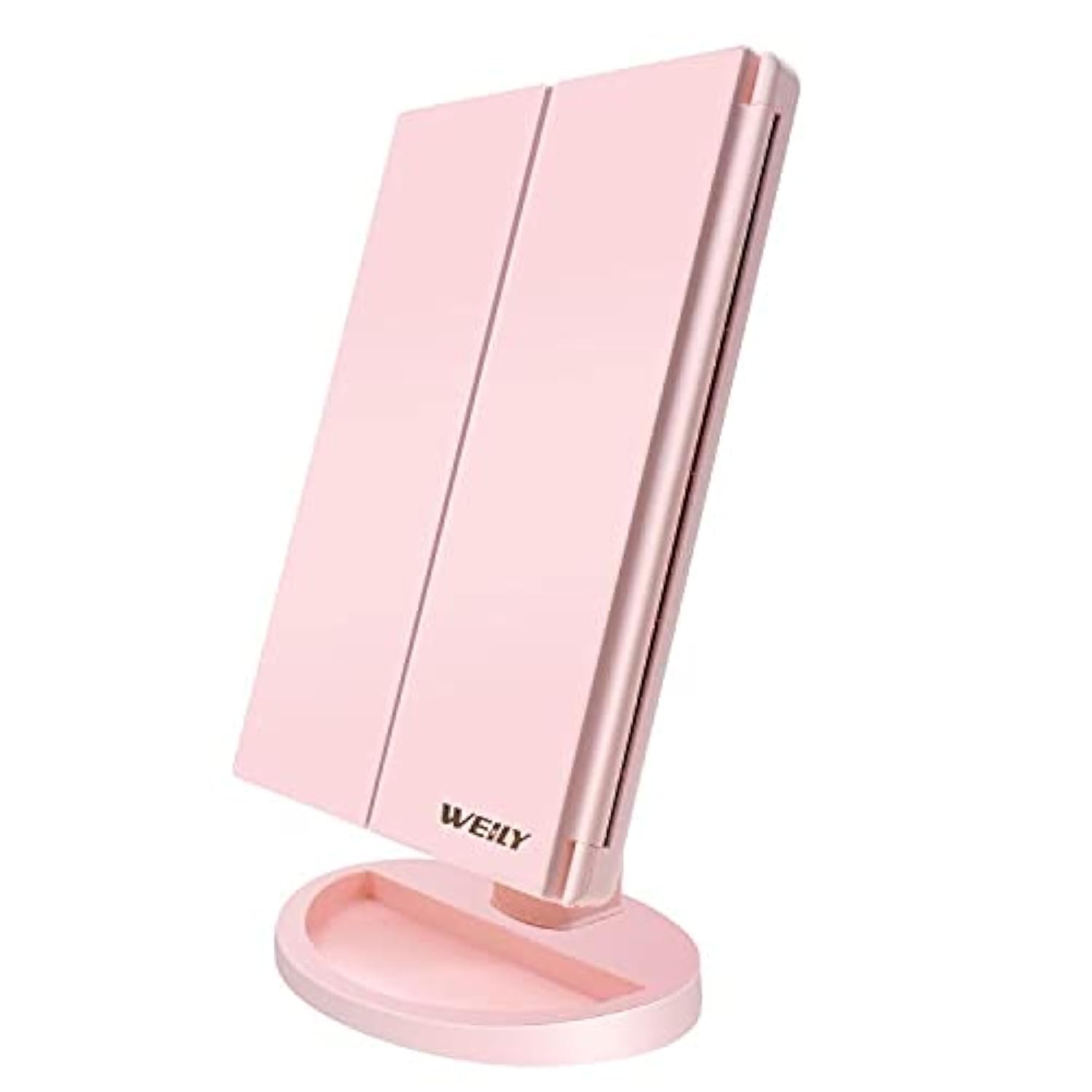 51J50qAcwNL.jpg WEILY Tri-Fold LED Makeup Mirror - Image 1