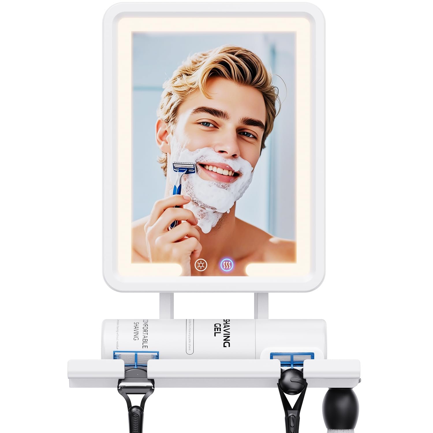 61-HGBlYlmL.jpg Heated Shower Mirror Anti-Fog - Image 1