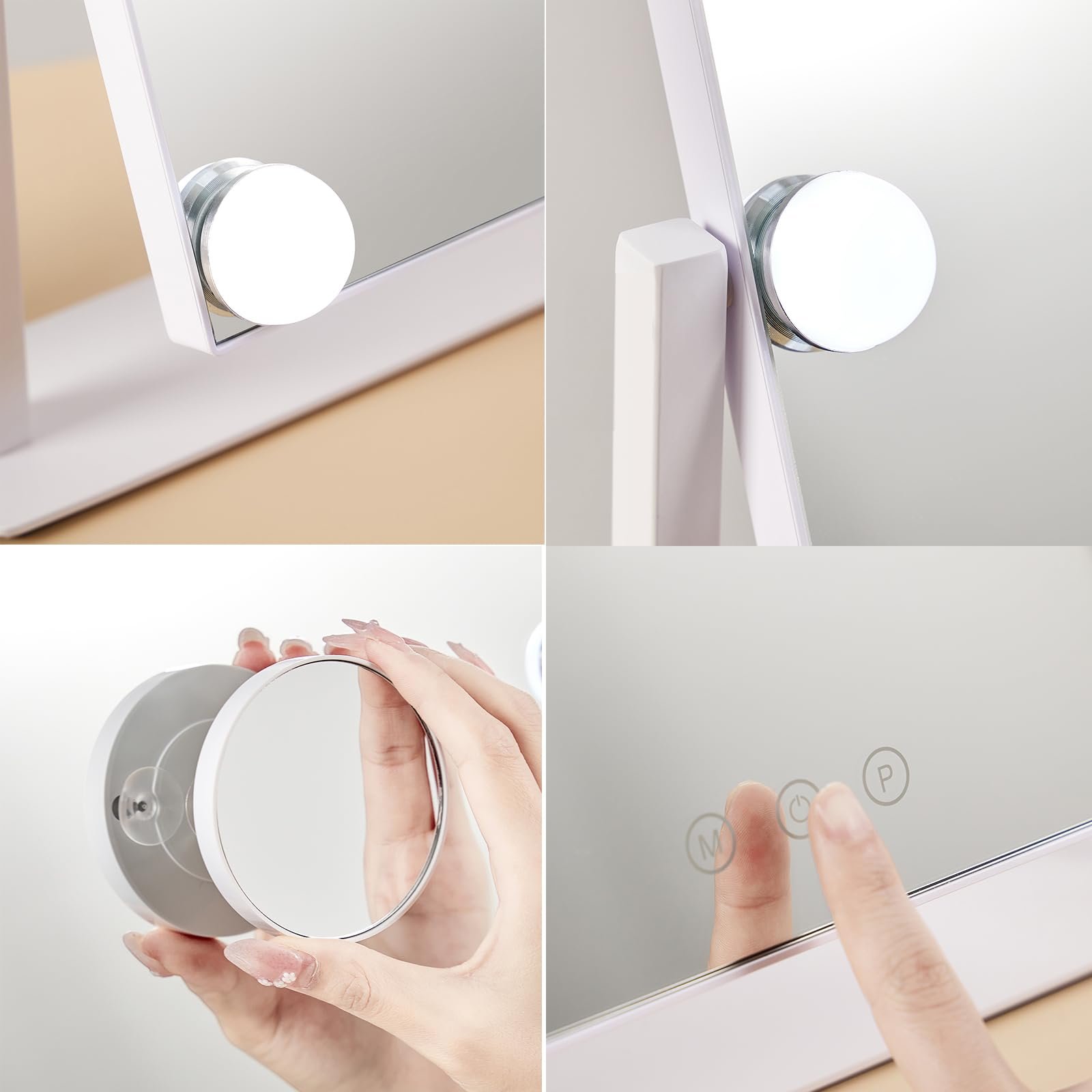 61Bko7X2rgL.jpg HIEEY Vanity Makeup Mirror - Image 5