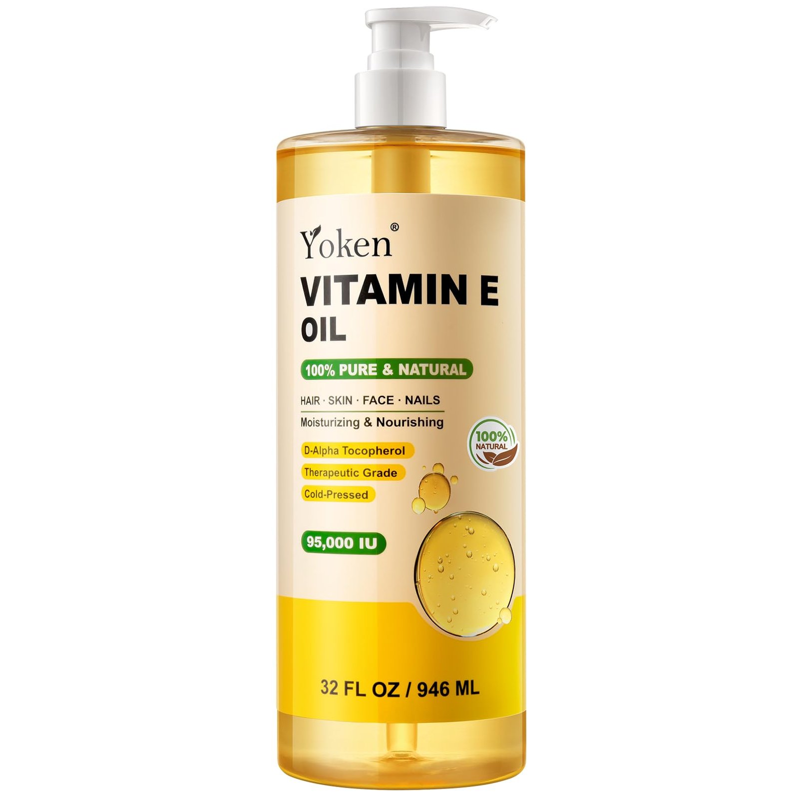 61EruGhOwkL.jpg Yoken Vitamin E Oil 32oz - Image 1
