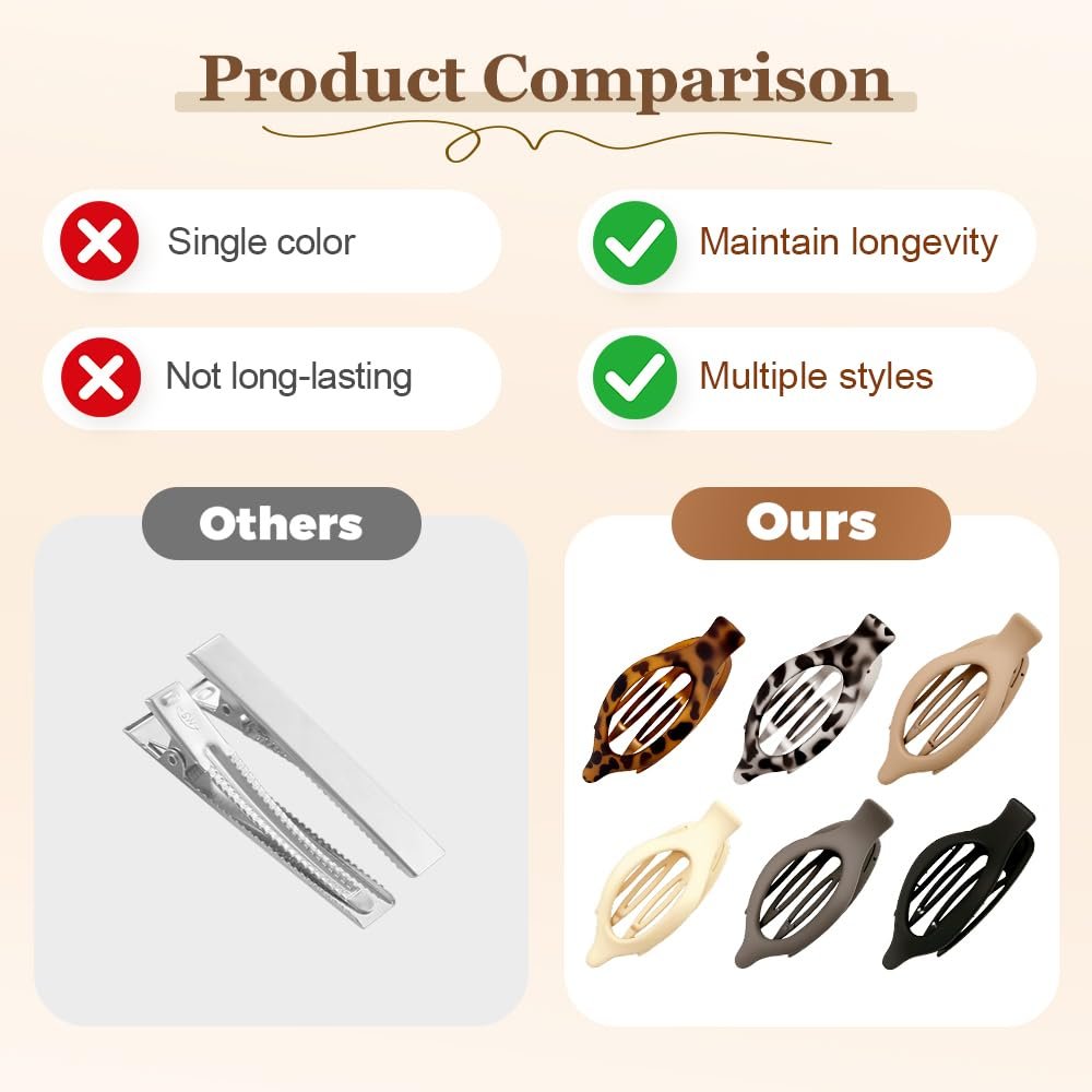 61Poxxh6-YL.jpg Comfort Flat Hair Clips - Image 4