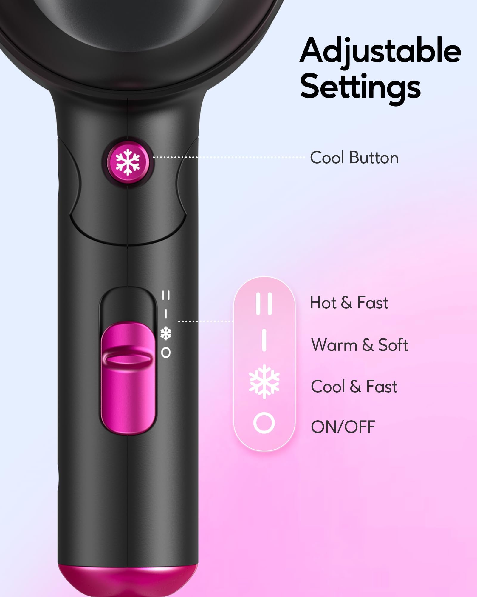 61QHhBBBc3L.jpg Wavytalk Foldable Hair Dryer - Image 4