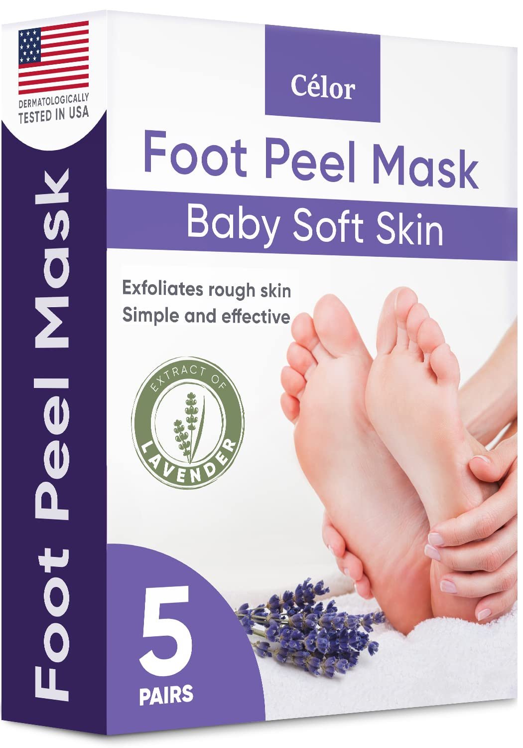 61bXEAqDSvL.jpg Celor Foot Peel Mask - Image 1