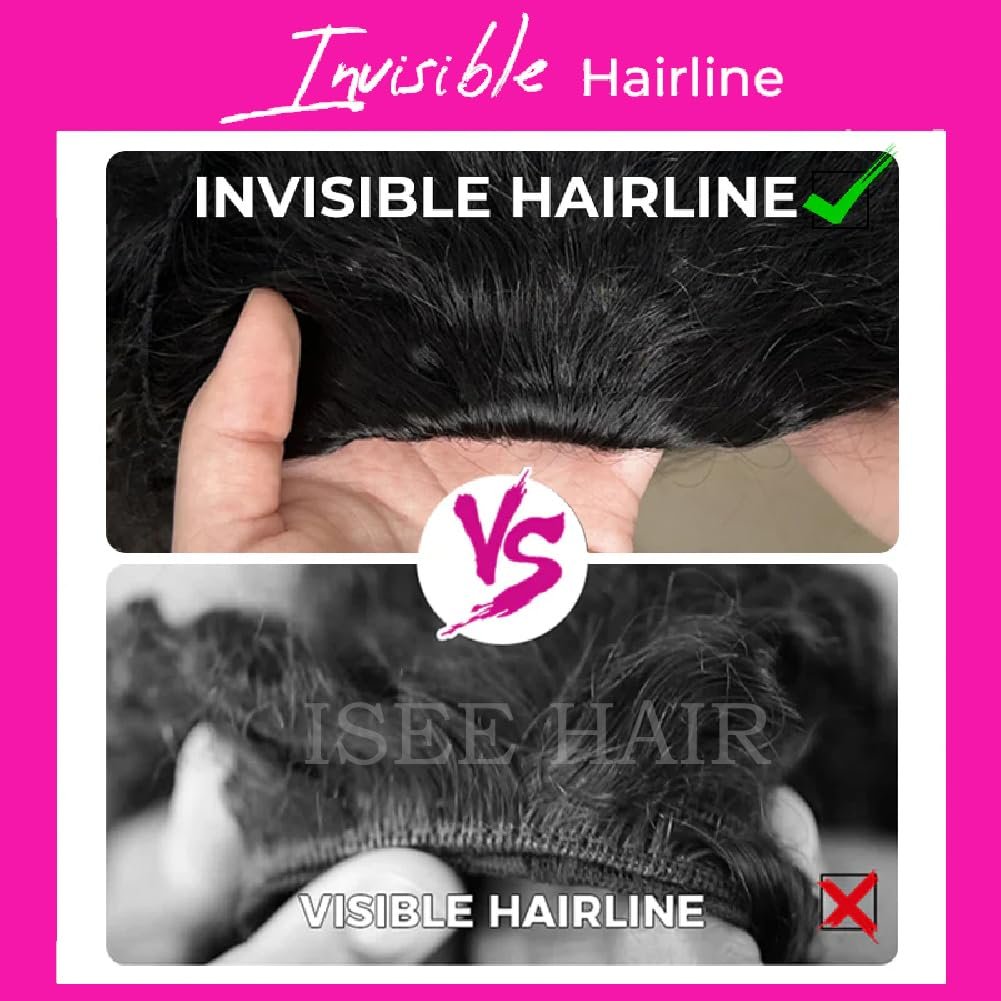 61h39JBderL.jpg ISEE 3-In-1 Human Hair Half Wig - Image 7