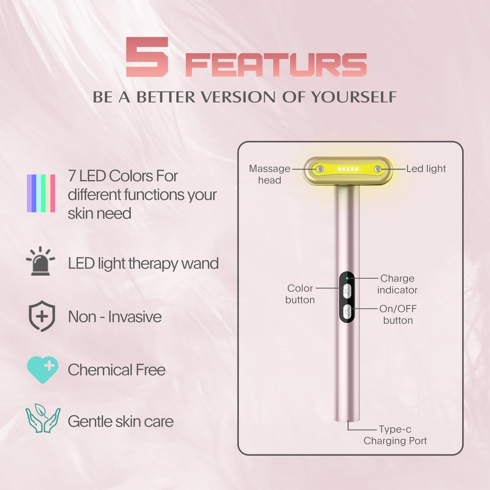 61nUdEnfV9L.jpg LED Light Therapy Wand - Image 6