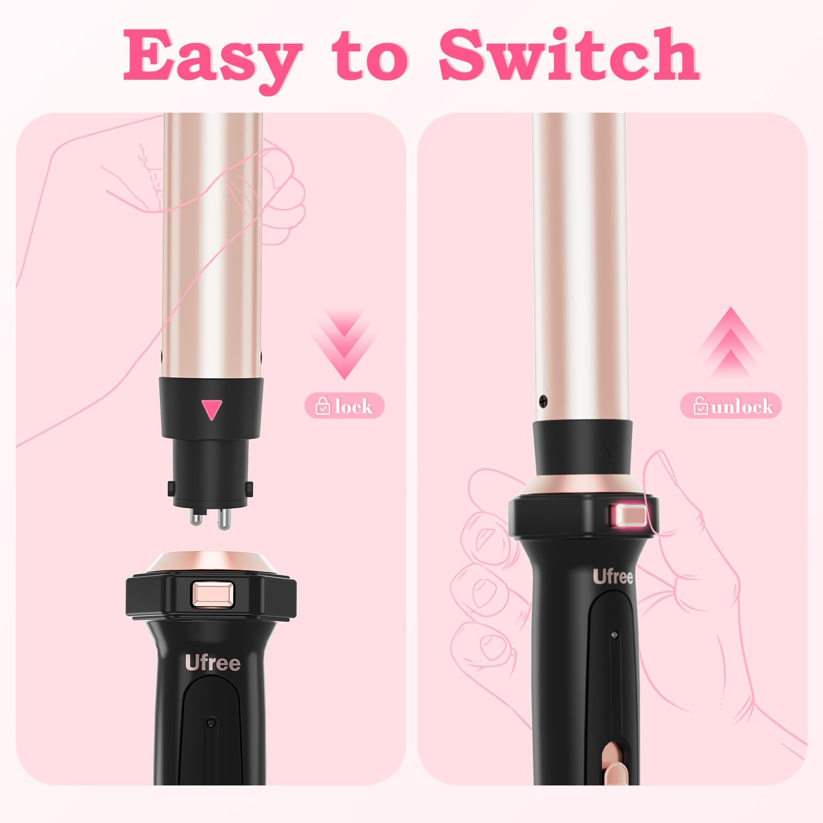 61ng0qJxEzL.jpg Ufree 5-in-1 Curling Iron Set - Image 6