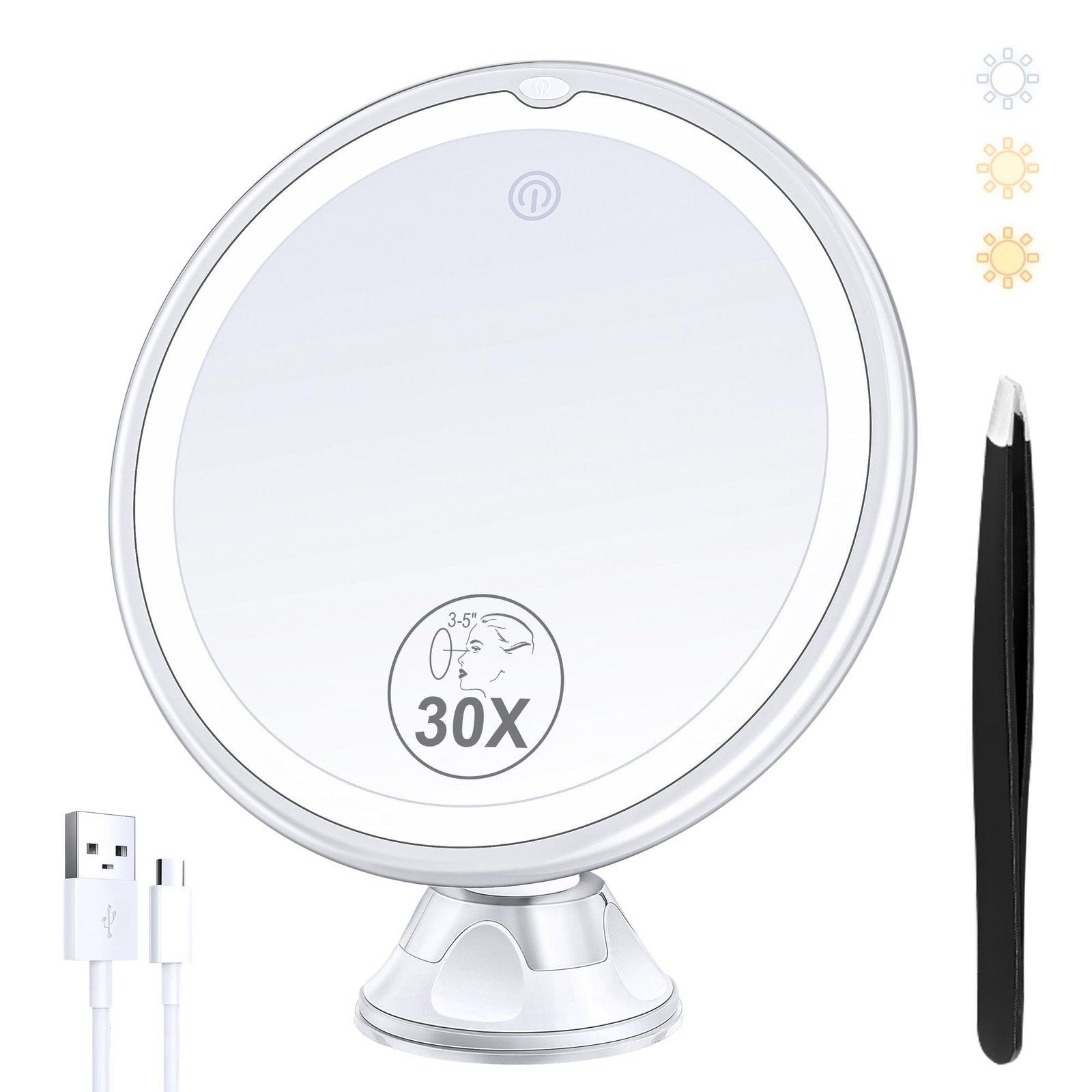 61phpFbRgIL.jpg 30X Magnifying Makeup Mirror - Image 1
