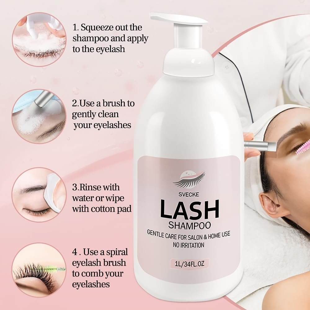 61v5YL4AQNL.jpg SVECKE Eyelash Shampoo 1L - Image 6