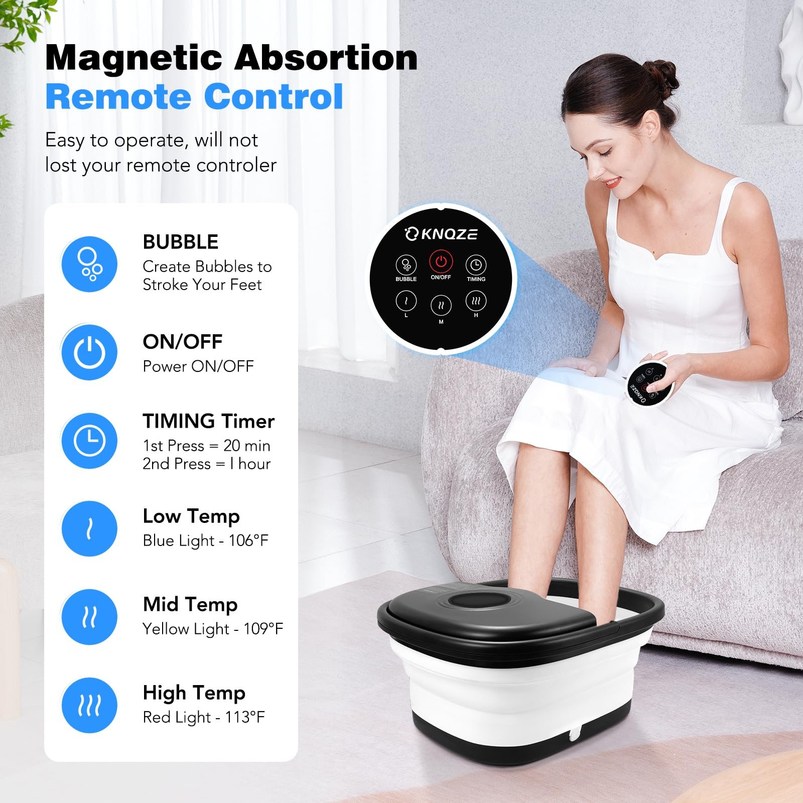 711TDJ-W15L.jpg KNQZE Collapsible Foot Spa Bath - Image 3