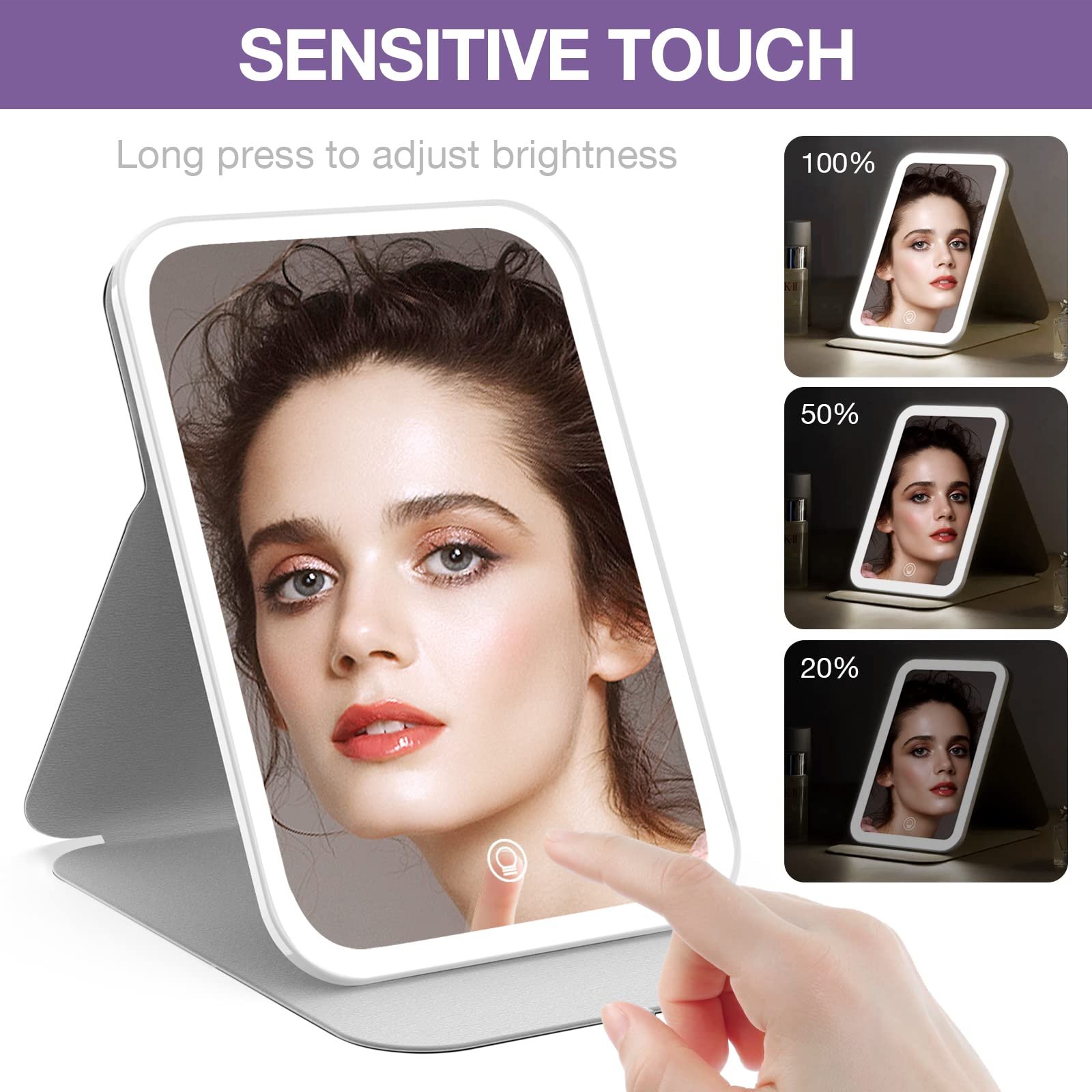 712JfGNvtqL.jpg Kintion LED Travel Mirror - Image 4