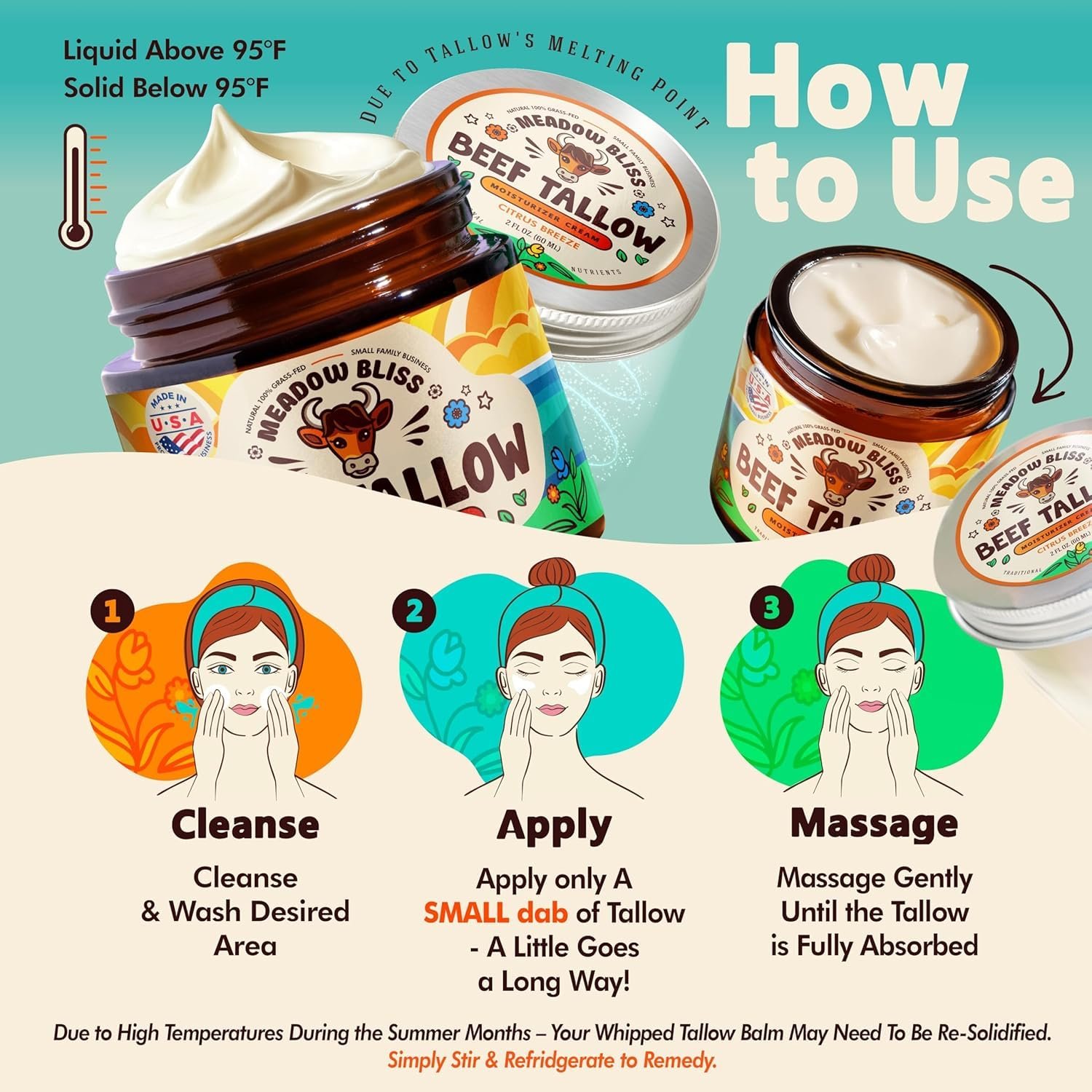 712ewDAbd6L.jpg Meadow Bliss Beef Tallow Moisturizer - Image 7