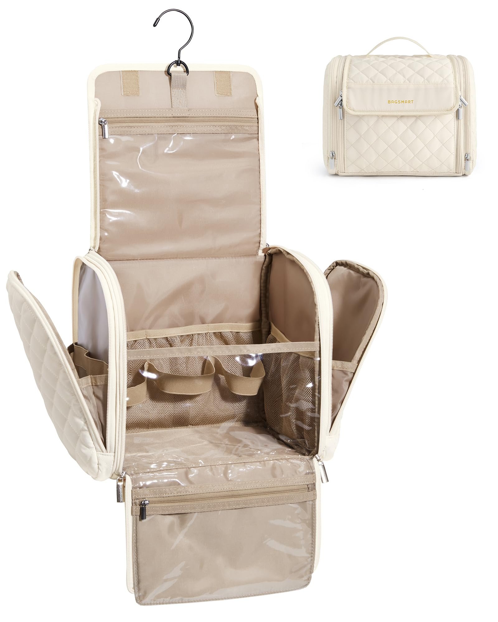 712obe2G7uL.jpg BAGSMART Travel Toiletry Bag - Image 1