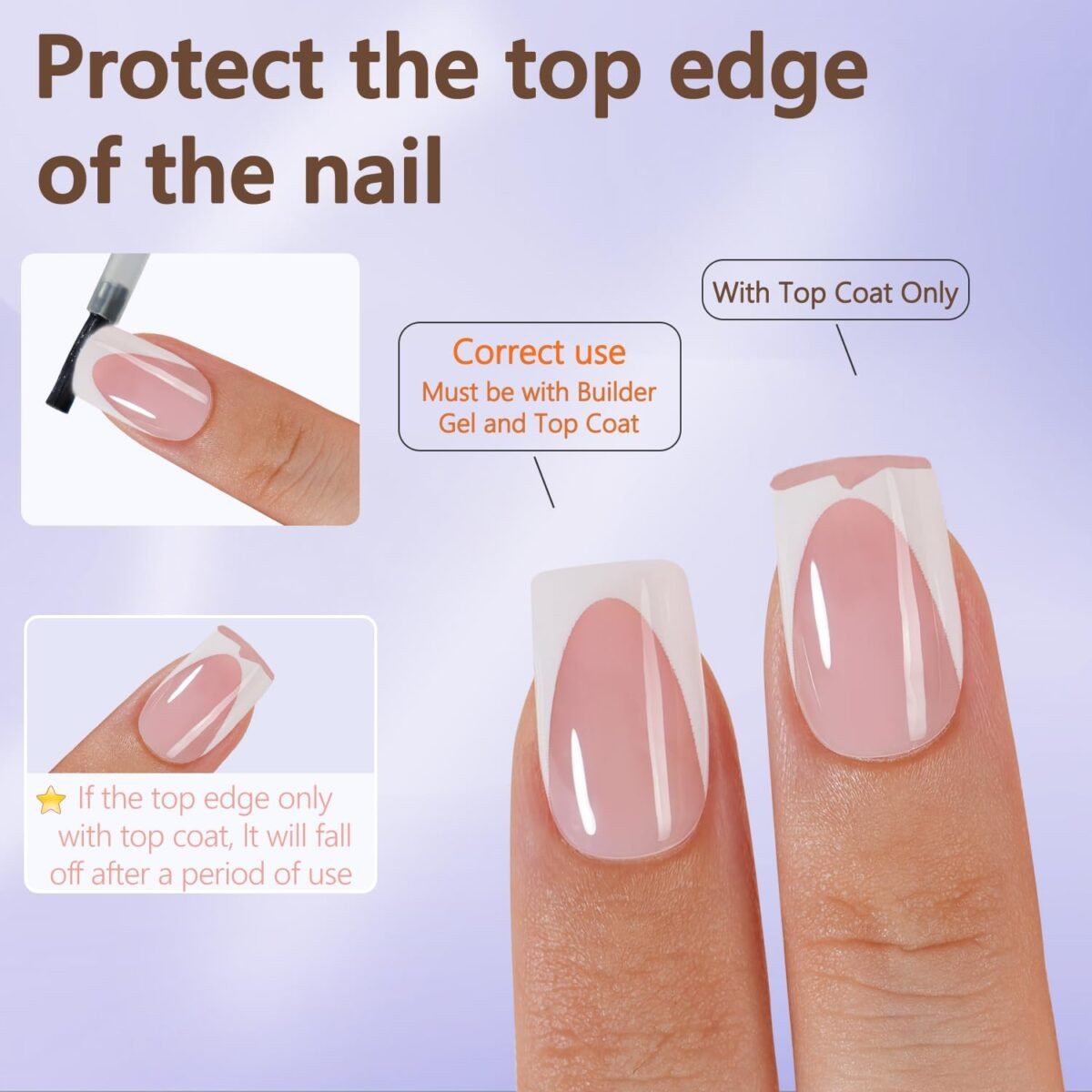 Misssix Gel French Tip Nails - Image 3