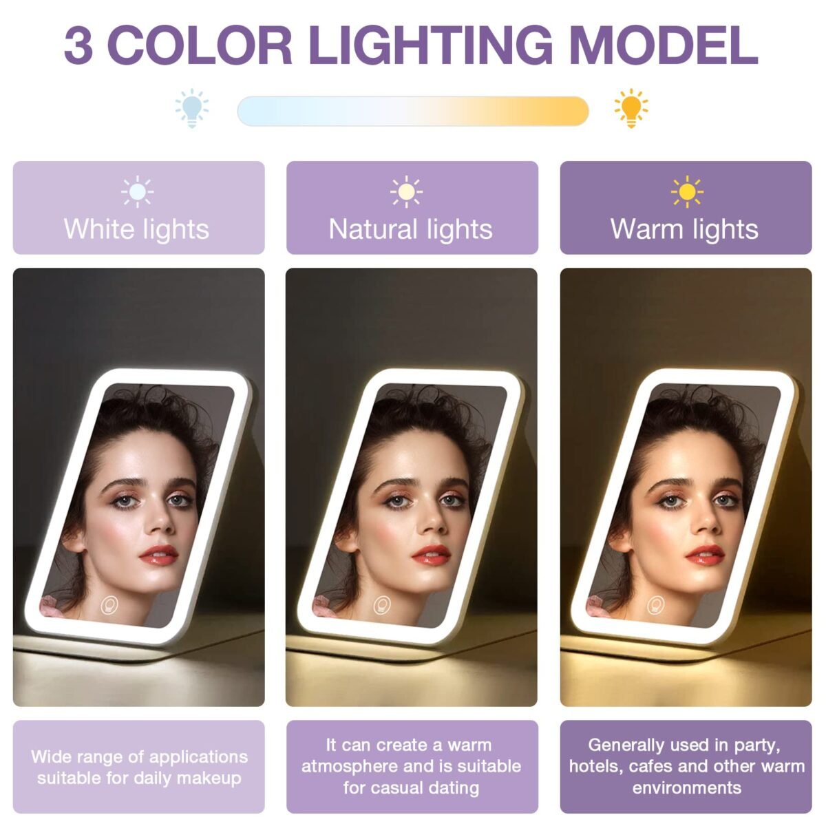 Kintion LED Travel Mirror - Image 3