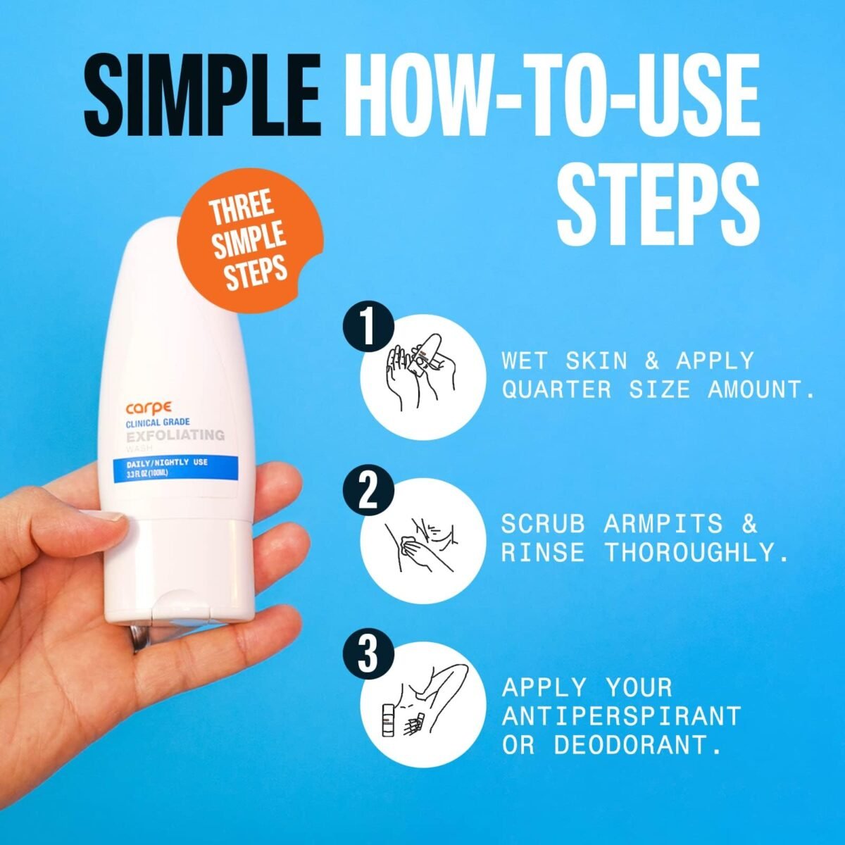 Carpe Underarm Exfoliating Scrub - Image 4