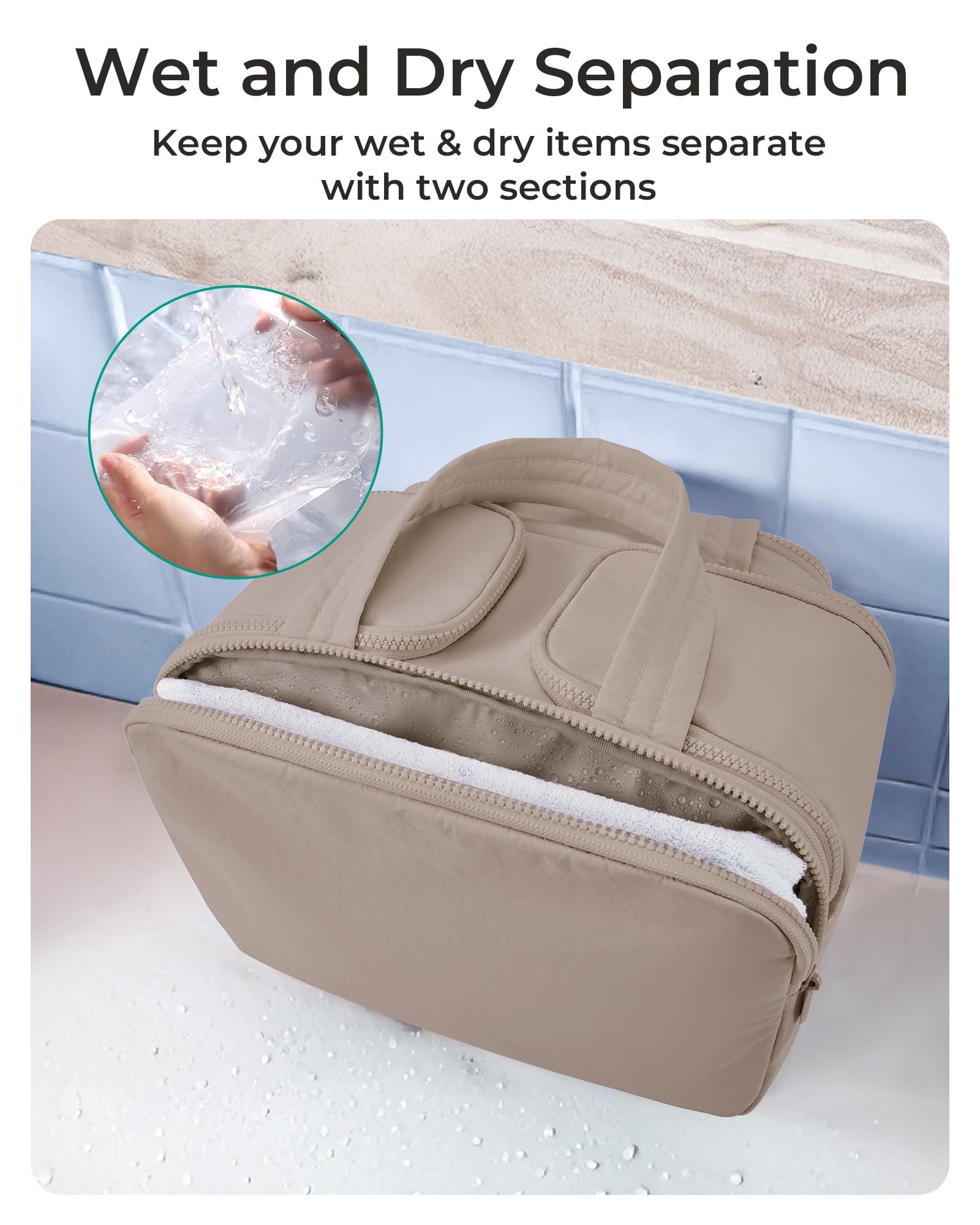 7188fQeYWLL.jpg BAGSMART Travel Toiletry Bag - Image 5