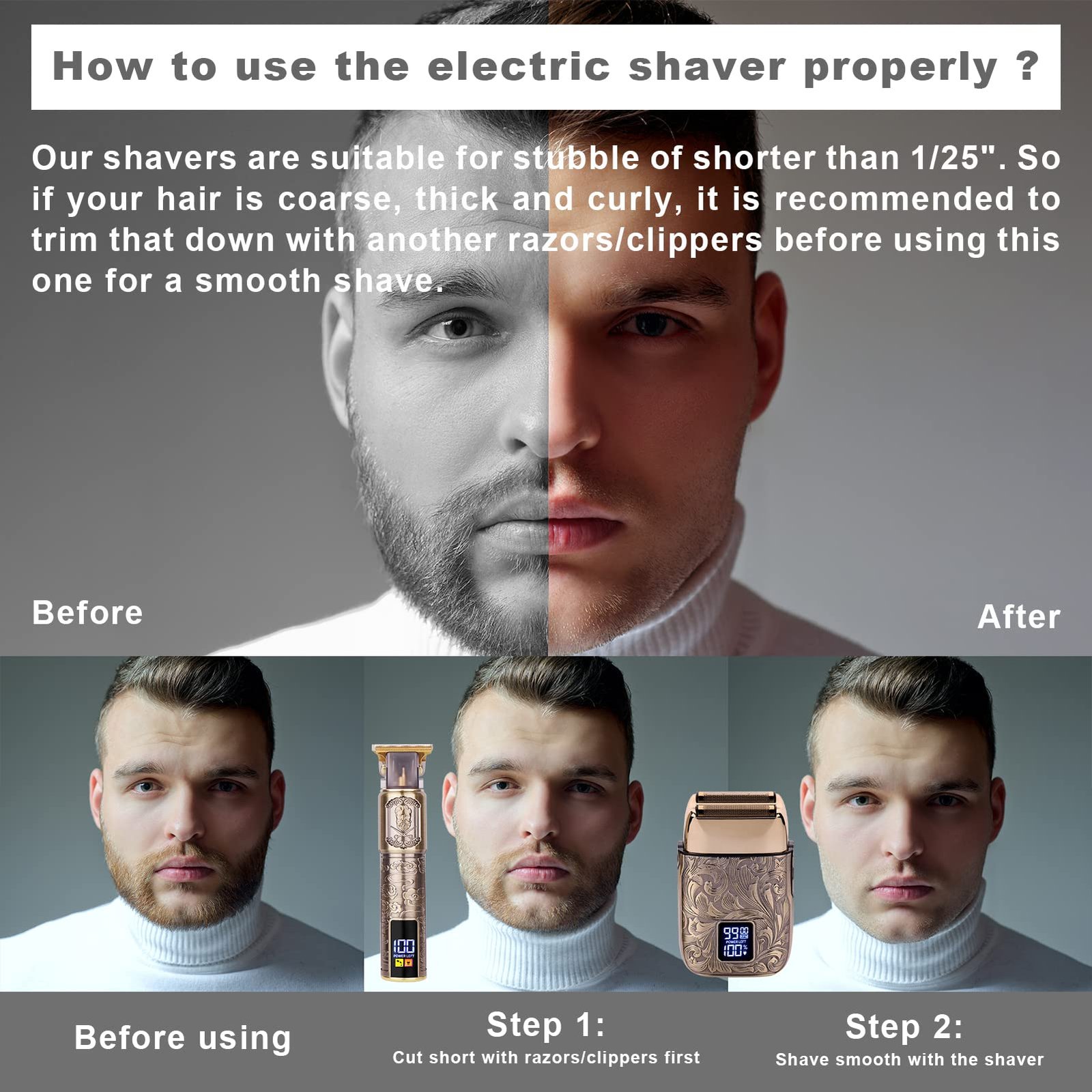 7193YNMowIL.jpg Ufree Professional Electric Shaver - Image 9