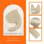 Full Shine Platinum Blonde Hair Extensions - Image 2
