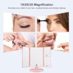 WEILY Tri-Fold LED Makeup Mirror - Image 4