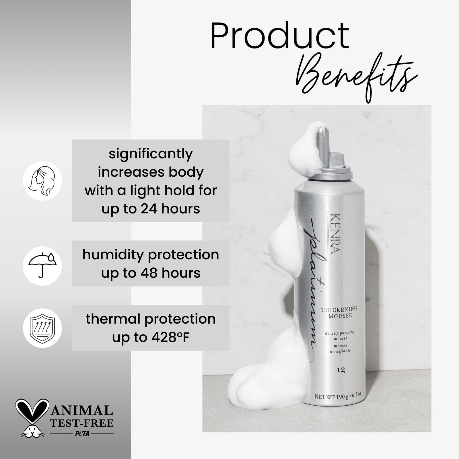 71Eh9BN2DSL.jpg Kenra Thickening Mousse 12 - Image 2