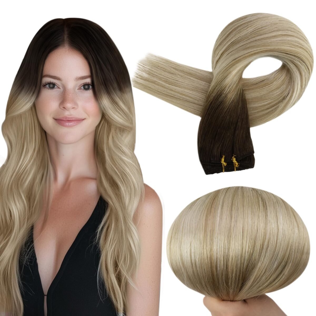 Full Shine Remy Weft Hair Extensions - Image 1