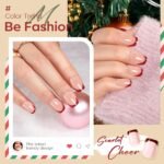 Modelones Red Chrome Nails - Image 2