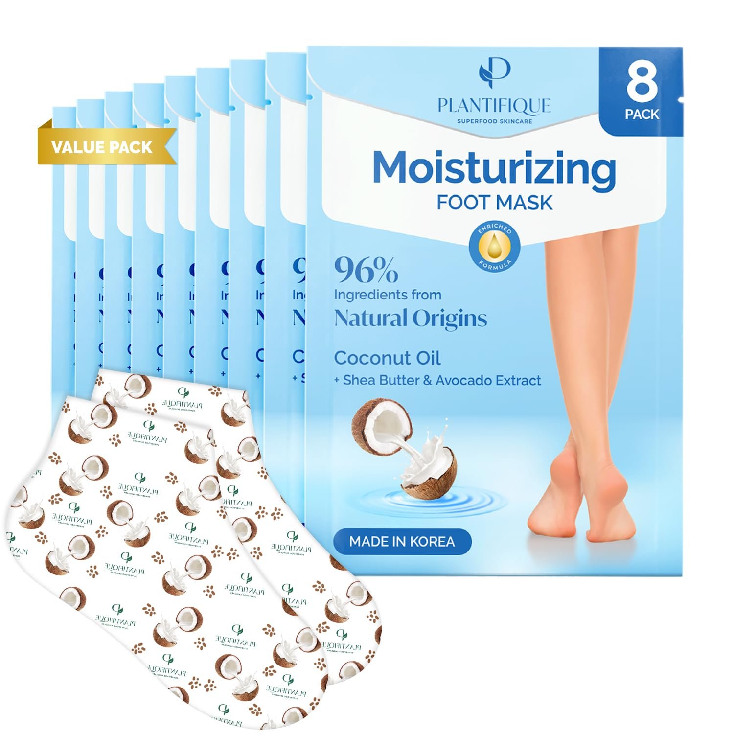 71K9LY80mtL.jpg Plantifique Foot Mask - Image 1