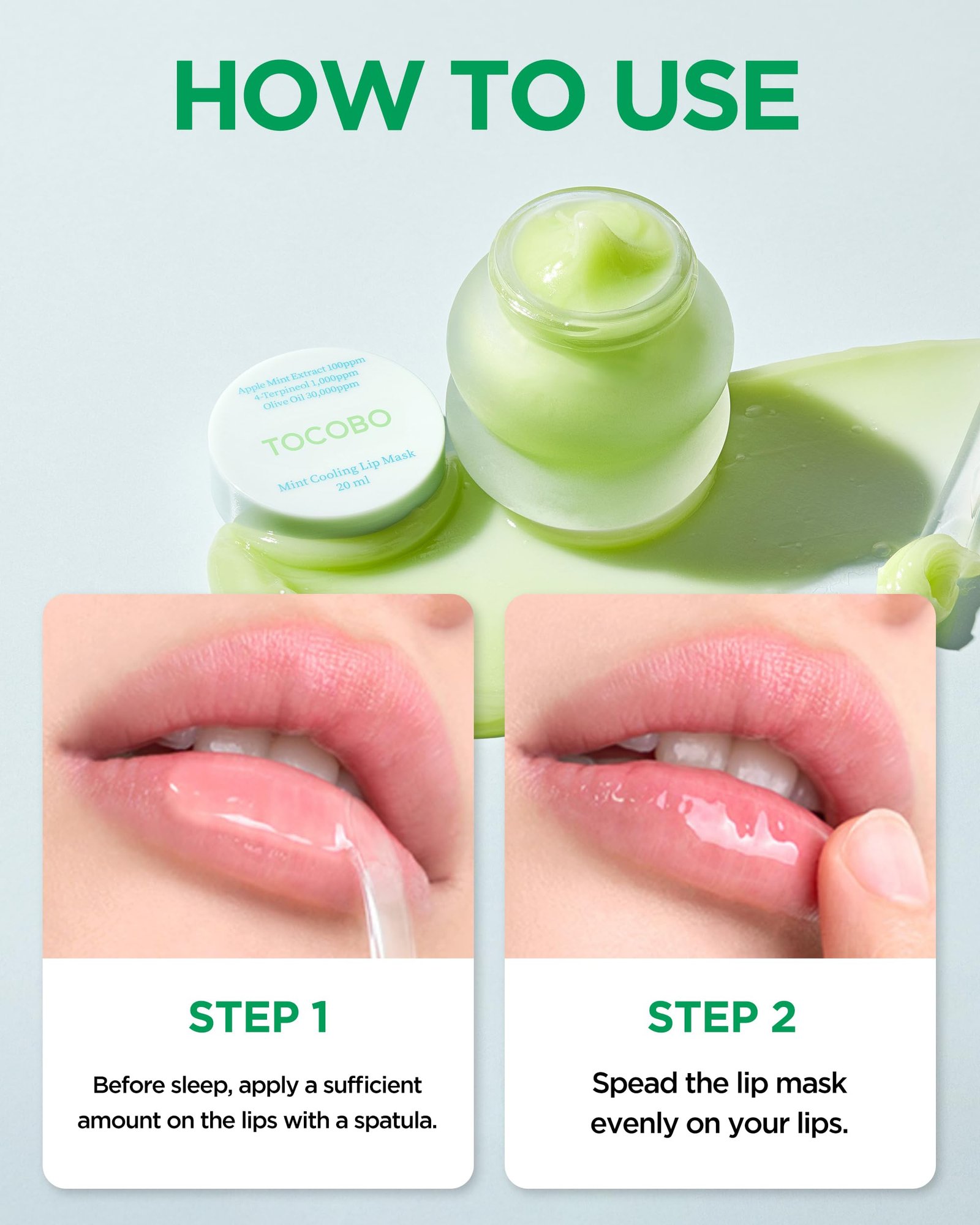 71KdWPEx7qL.jpg TOCOBO Mint Lip Mask - Image 6