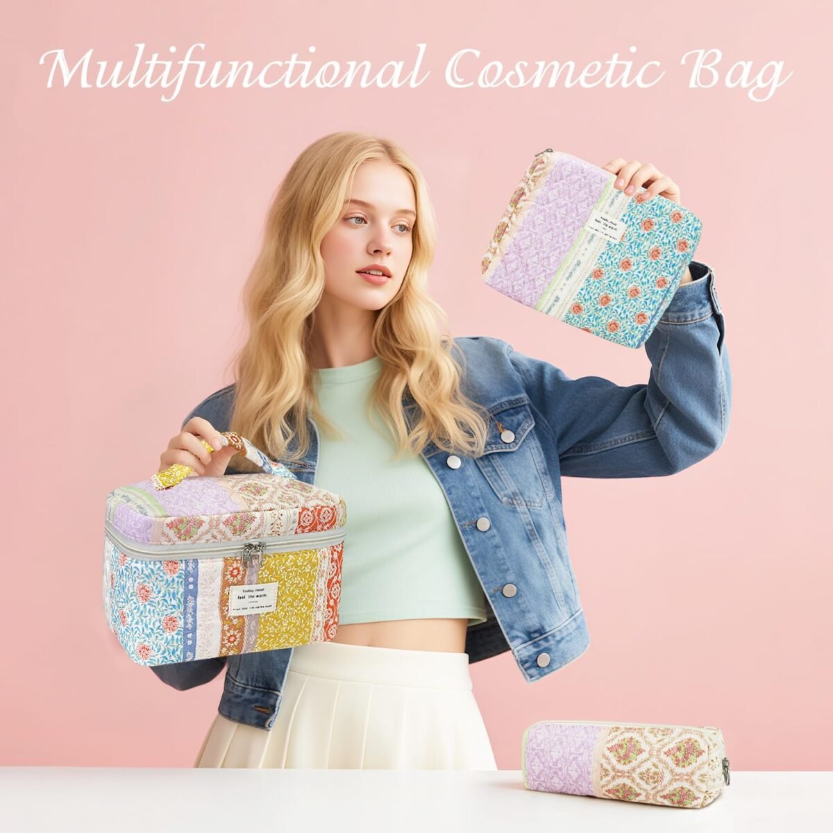 Givurao Cotton Makeup Bag Set - Image 7