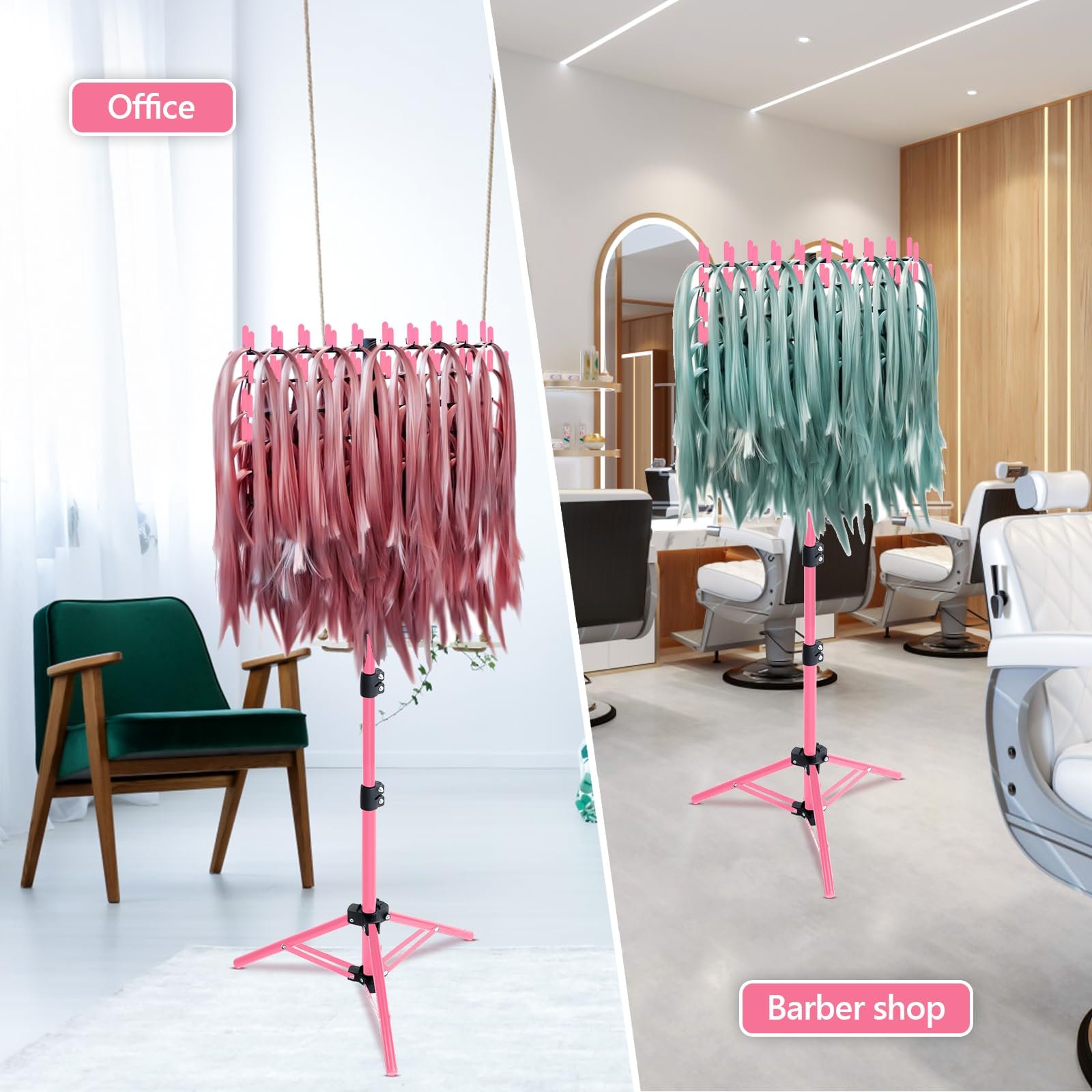 71OhuUZS7rL.jpg Eastdone Hair Extension Rack - Image 5