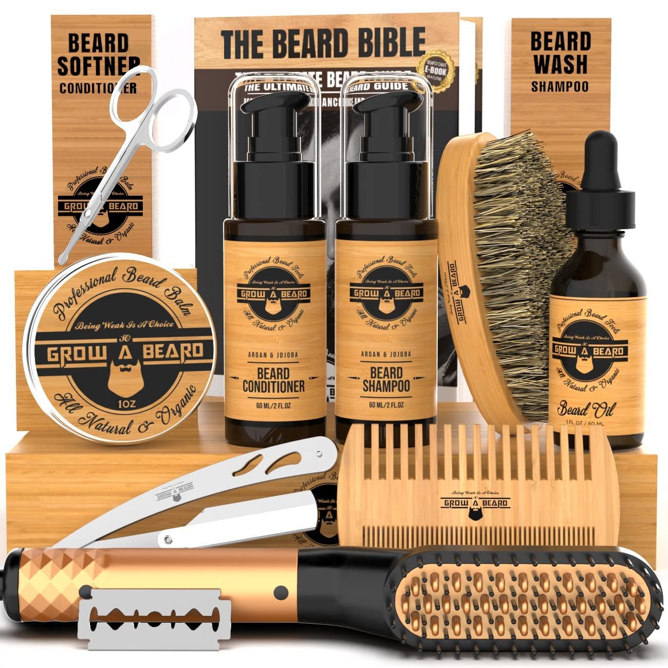 71OzsX5y2L.jpg Grow A Beard Grooming Kit - Image 1