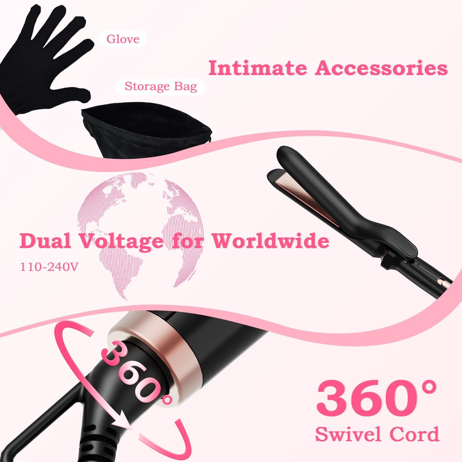 71PQEGwew4L.jpg Ufree 5-in-1 Curling Iron Set - Image 5