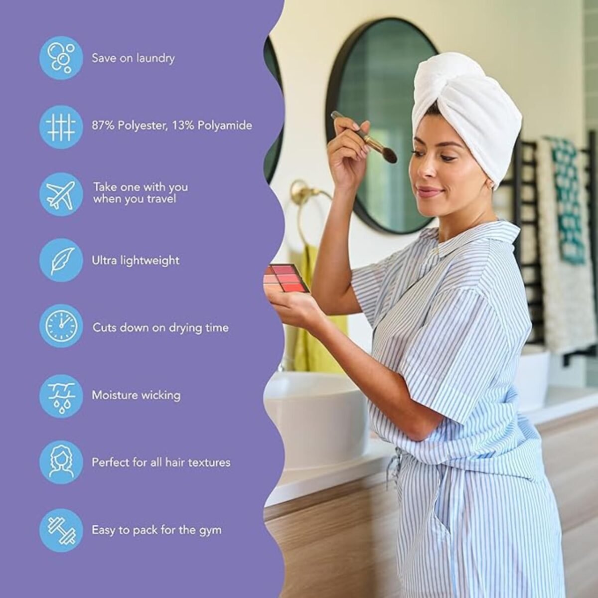 Turbie Twist Microfiber Hair Towel - Image 2