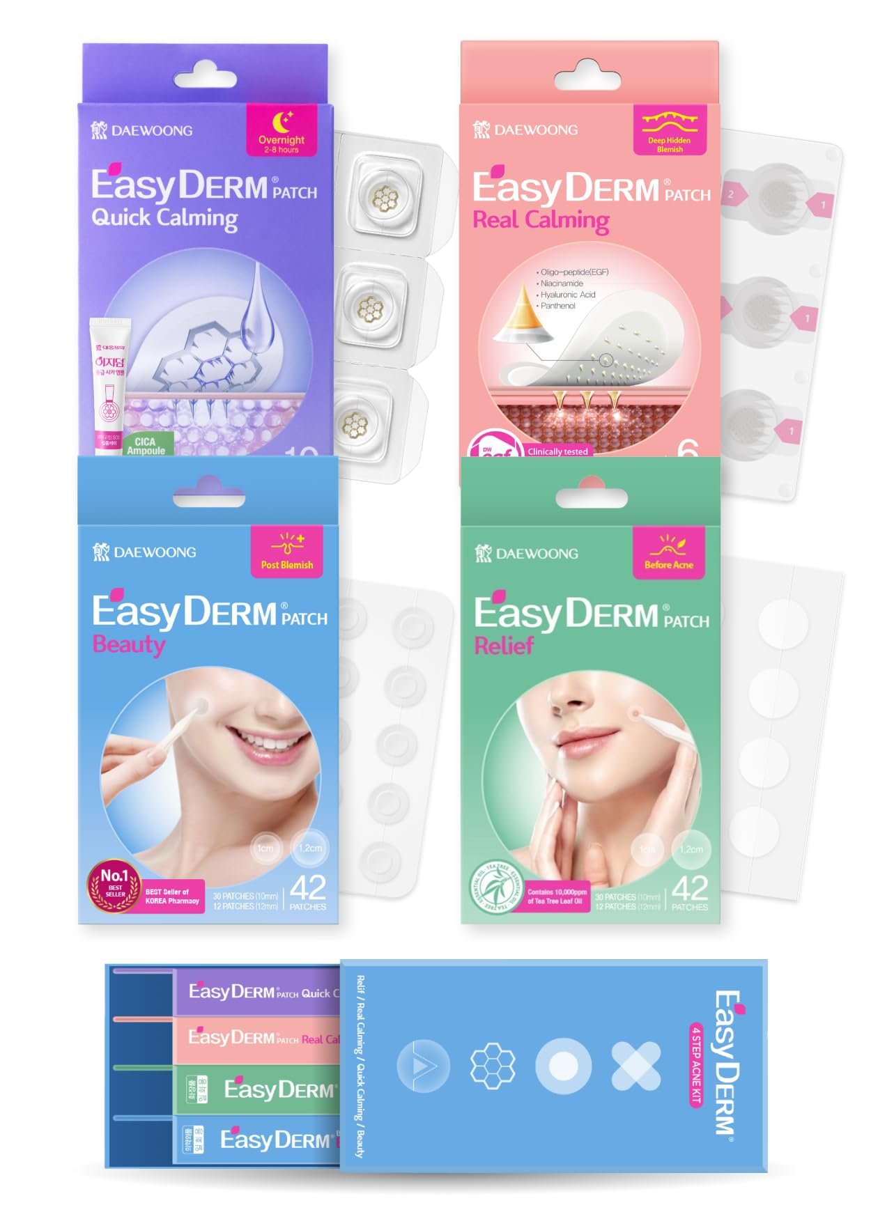 71Pvt19dAQL.jpg Easyderm Tea Tree Patch Set - Image 1
