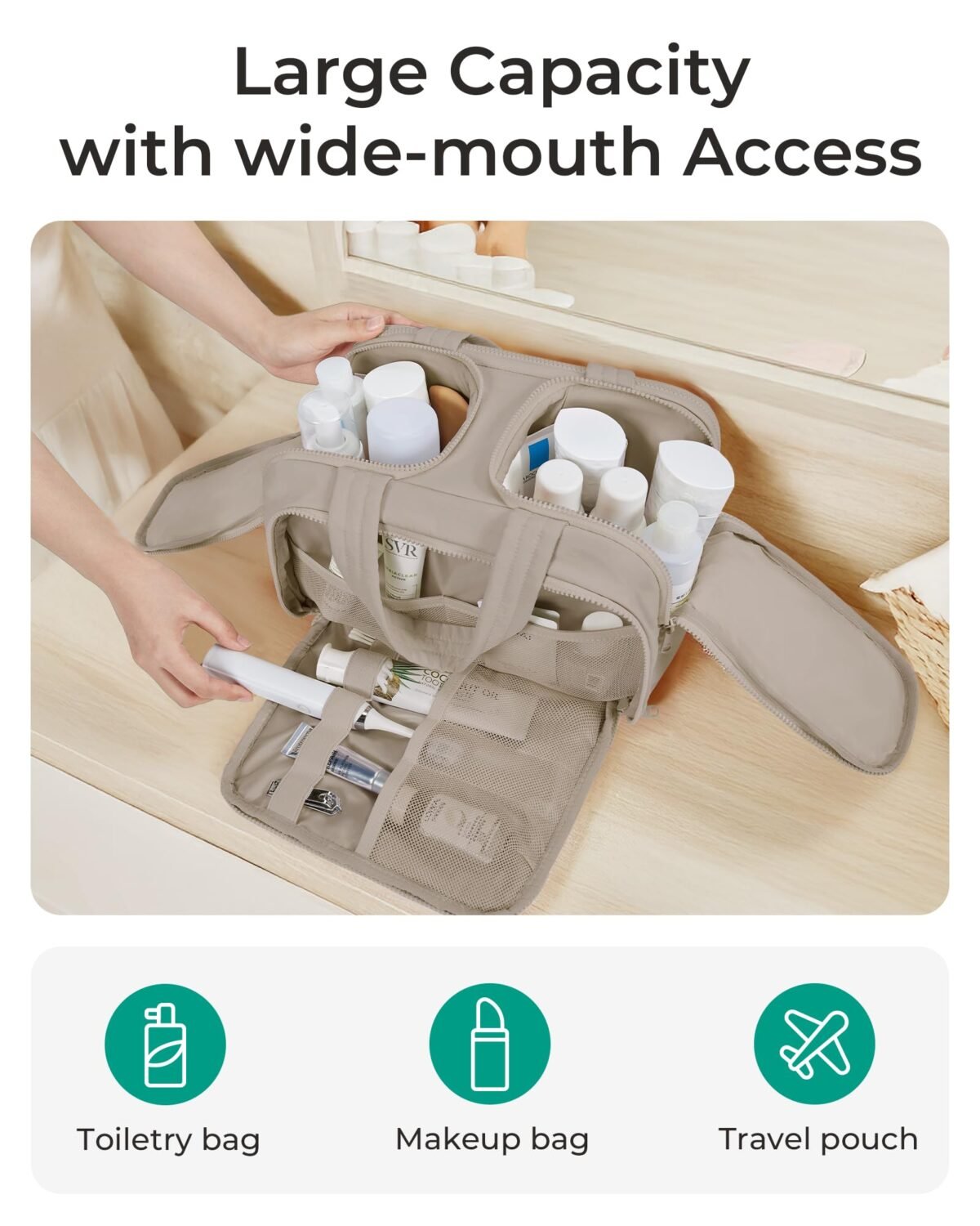 BAGSMART Travel Toiletry Bag - Image 4