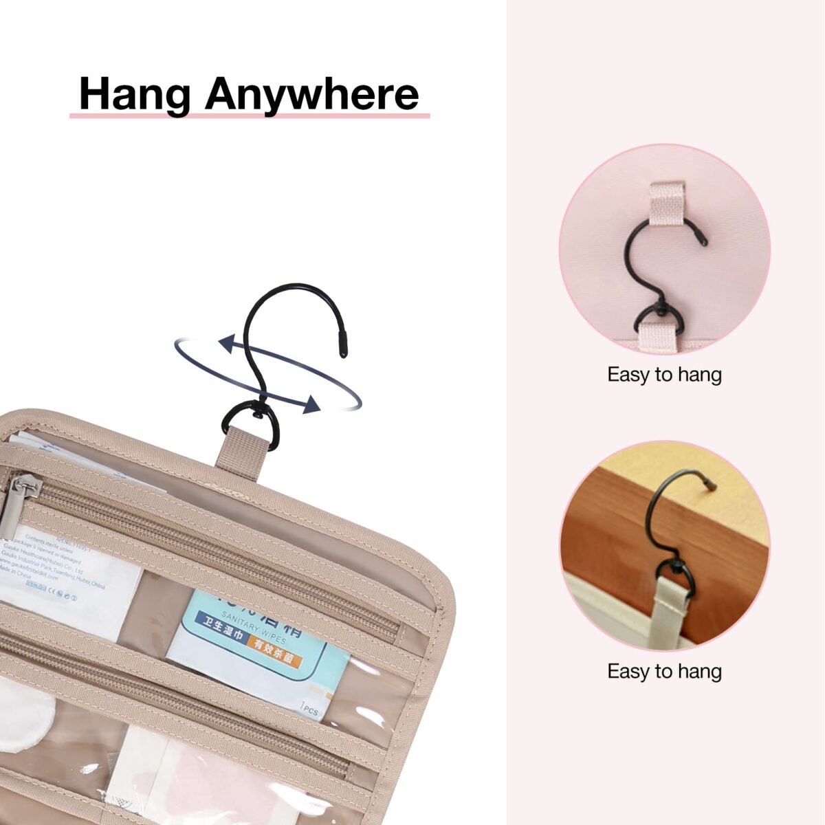 BAGSMART Travel Toiletry Organizer - Image 6