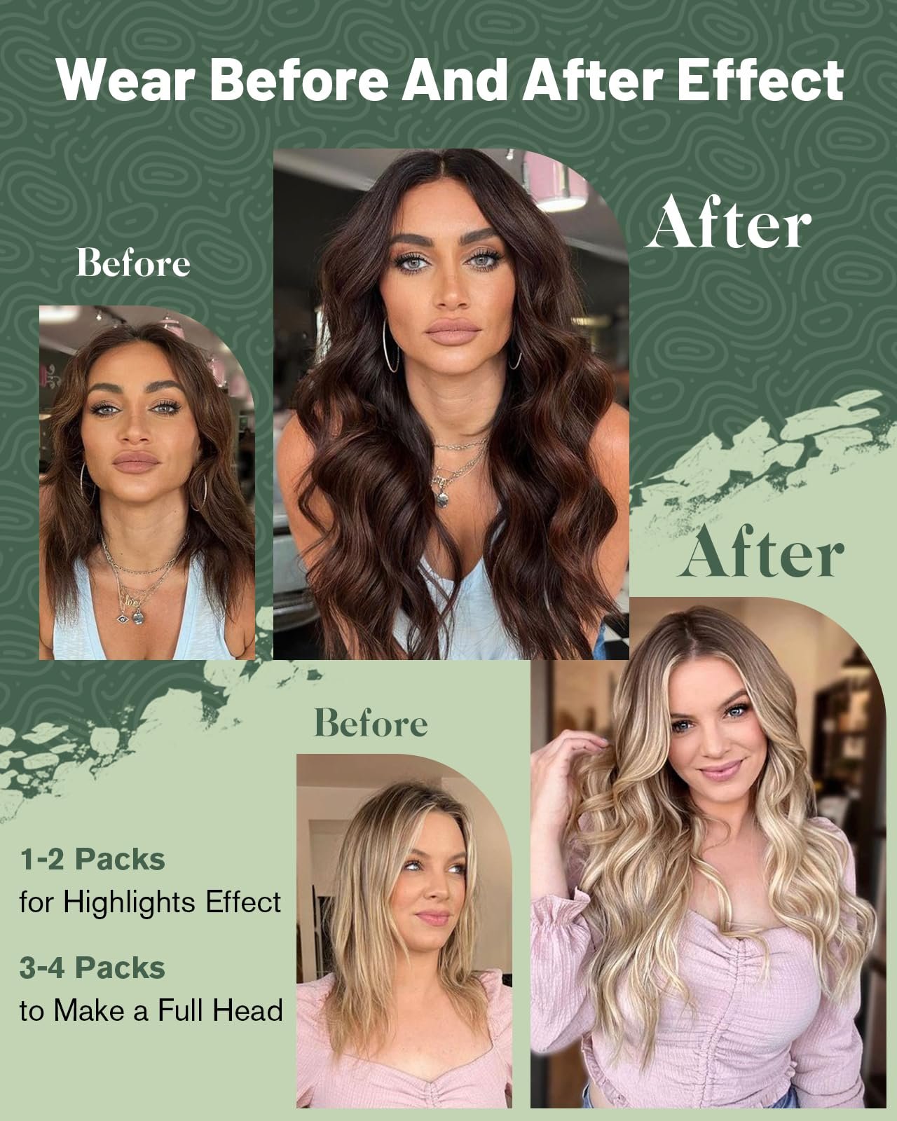 71Qq1o1olBL.jpg Ugeat Utips Human Hair Extensions - Image 5