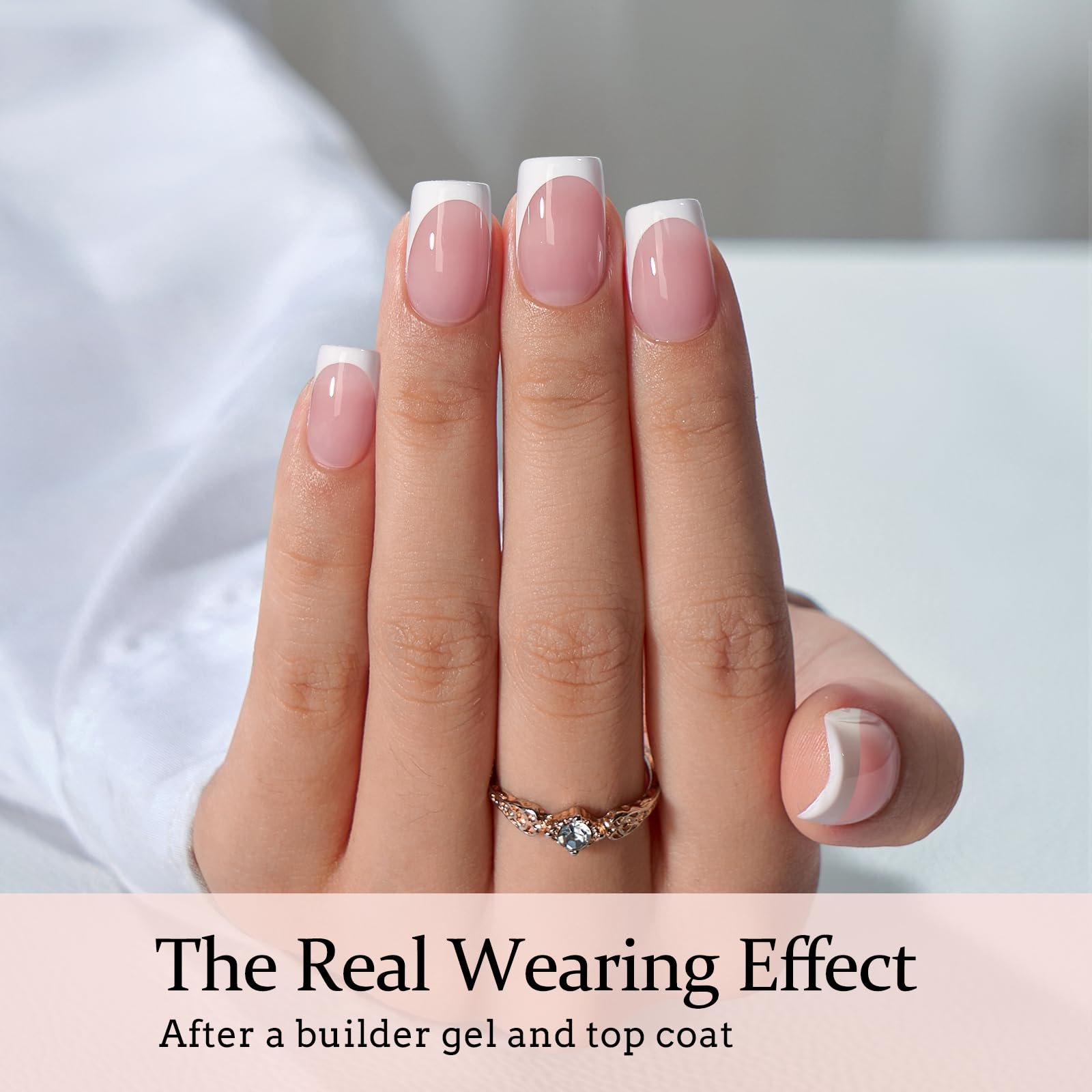 71S2E5veZRL.jpg BTArtboxnails French Tip Press On Nails - Image 3