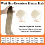 Full Shine Remy Weft Hair Extensions - Image 3