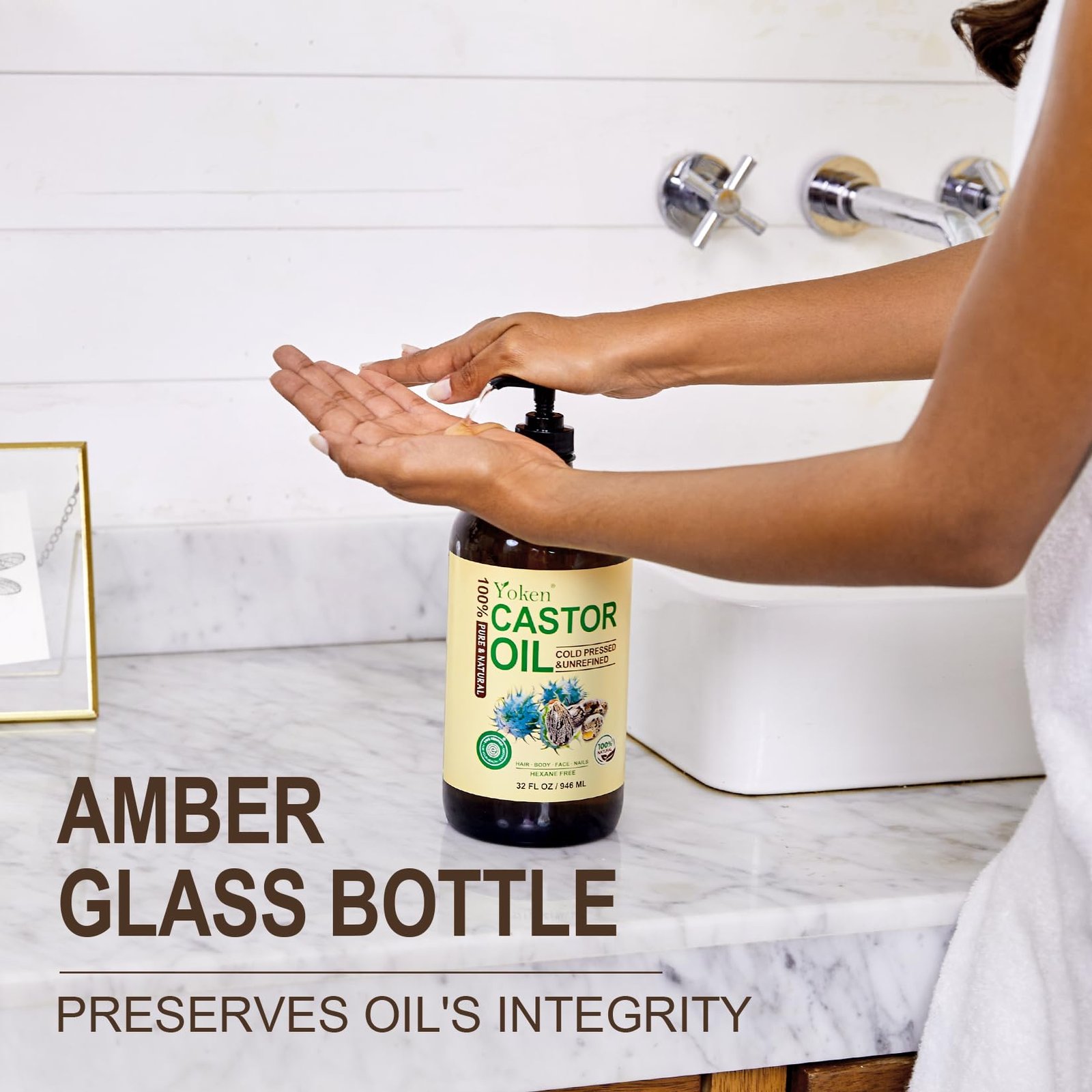71SOgJ5p49L.jpg Yoken Castor Oil Glass Bottle - Image 6