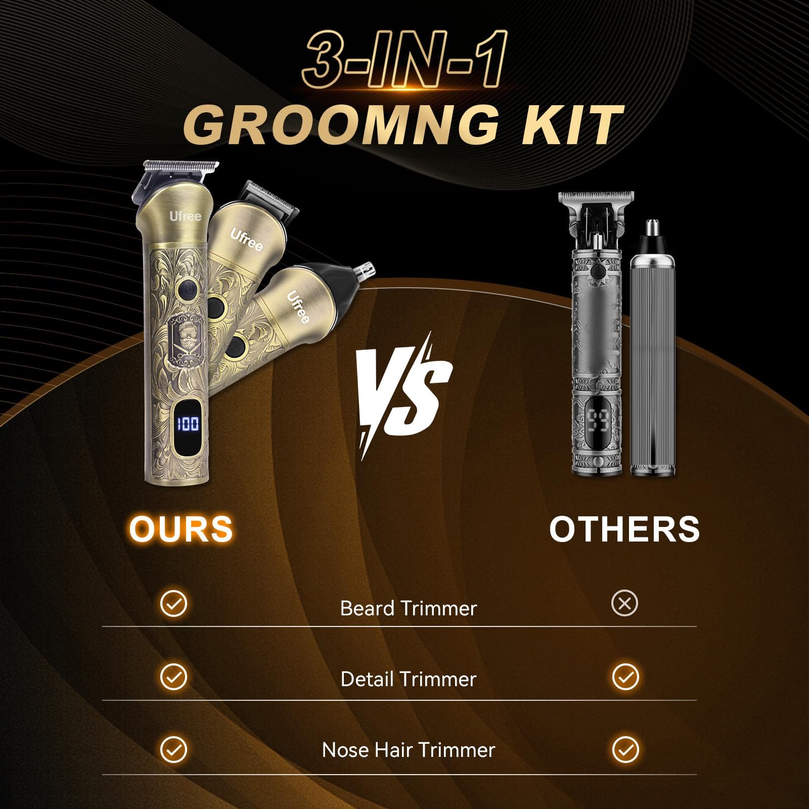 71TnPyGfy7L.jpg Ufree Beard Trimmer Kit - Image 3
