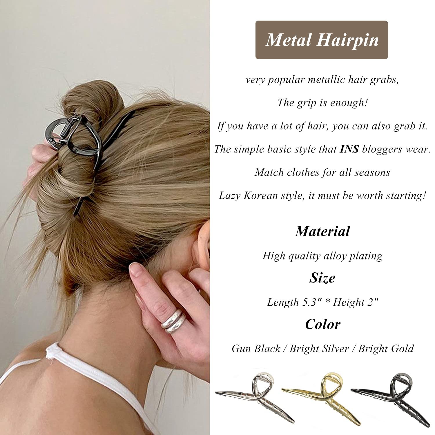 71Tz5qWqmAL.jpg FAELBATY Butterfly Hair Clips - Image 4