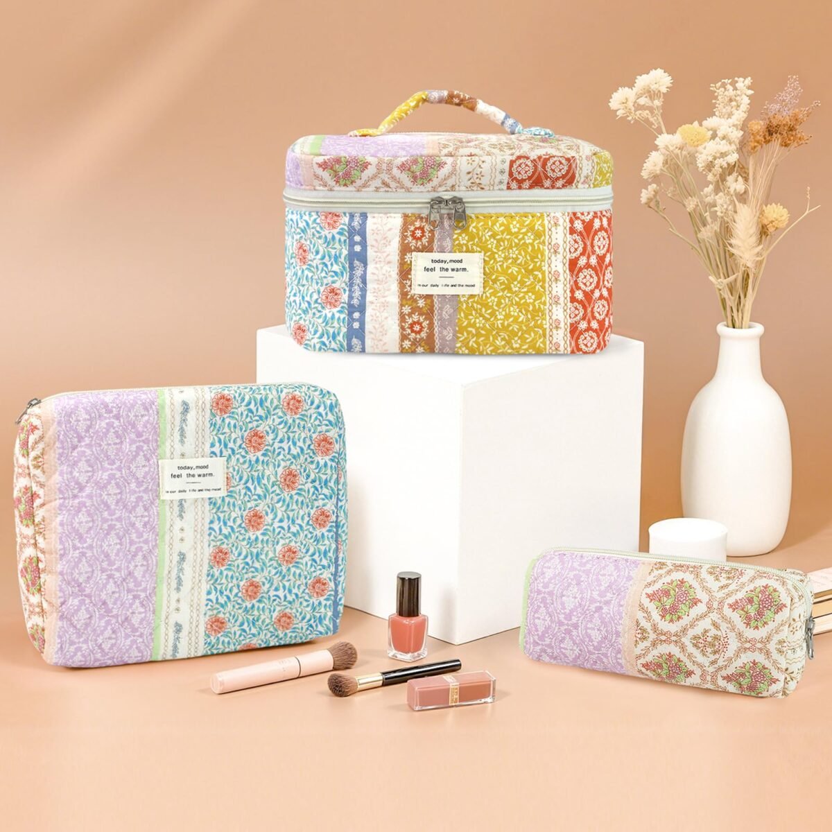 Givurao Cotton Makeup Bag Set - Image 5