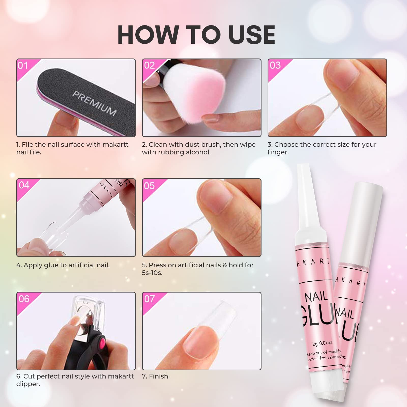 71VLUNcw61L.jpg Makartt Nail Glue Professional Adhesive - Image 7