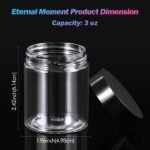Eternal Moment Clear Plastic Cosmetic Jars - Image 2