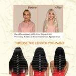 Full Shine Platinum Blonde Hair Extensions - Image 6
