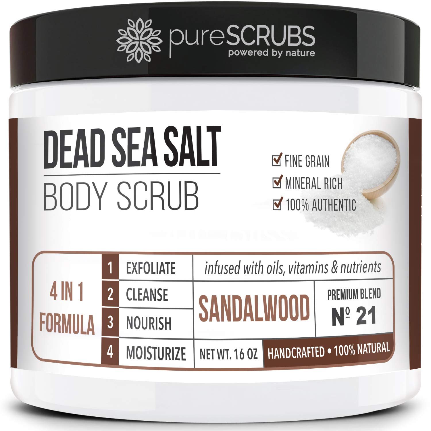 71YqIFnhuL.jpg Premium Sandalwood Body Scrub Set - Image 1