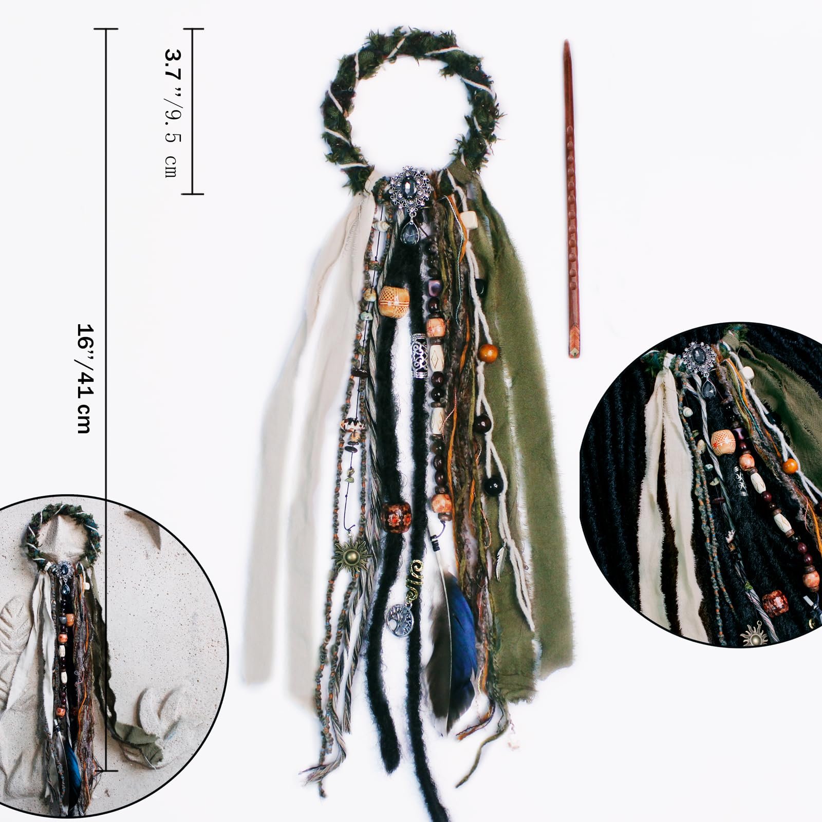 71ZYWRD5sKL.jpg Dreadlock Hair Jewelry - Image 2
