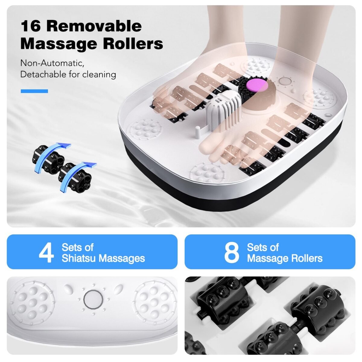 KNQZE Collapsible Foot Spa Bath - Image 2